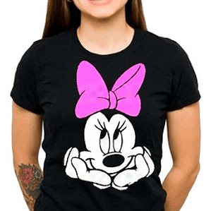 Polera Minnie Thinking Mujer Ajustadas Grafimax