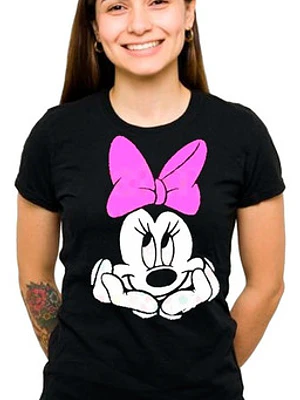 Polera Minnie Thinking Mujer Ajustadas Grafimax