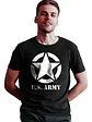 Polera Us Army Negra Militar Grafimax - Miniatura 1