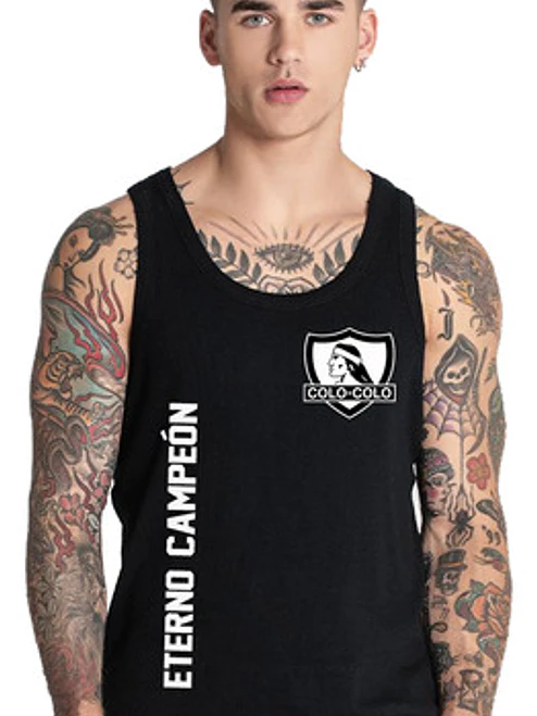 Polera Musculosa Sin Mangas Colo Colo Grafimax 1