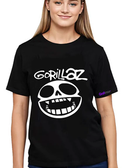 Polera Mujer Oversize Gorillaz MÃºsica Grafimax 1