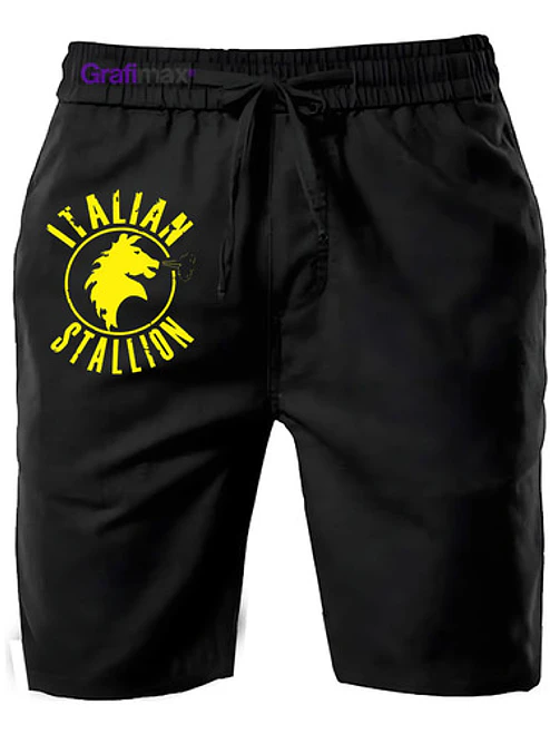 Shorts PantalÃ³n De Buzo AlgodÃ³n Italian Stallion Grafimax 1