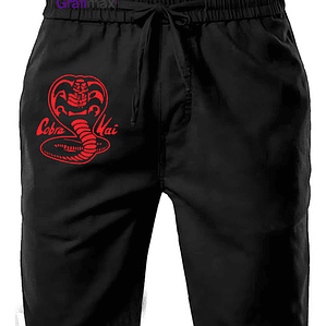 Short PantalÃ³n De Buzo Hombre AlgodÃ³n Cobra Kai Grafimax