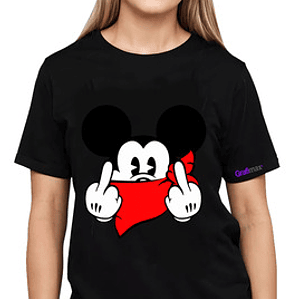 Polera Mujer Oversize Mickey PaÃ±uelo Grafimax