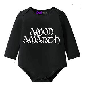 Body bebé Pilucho Amon Amarth Rock Metal Negro Grafimax
