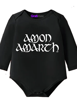 Body bebé Pilucho Amon Amarth Rock Metal Negro Grafimax