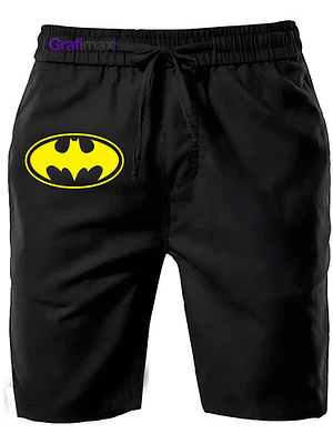 Shorts Pantalón De Buzo Hombre Algodón Batman Grafimax