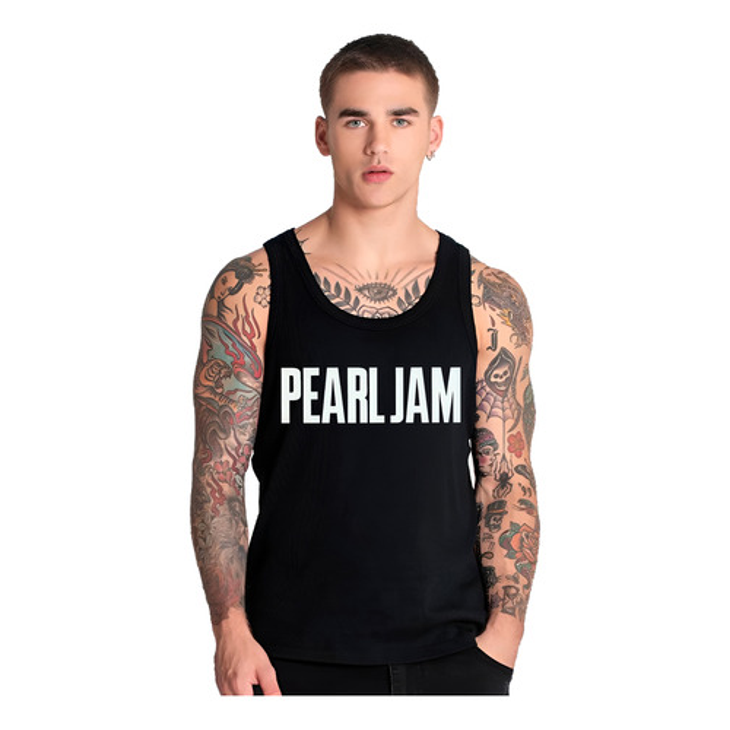 Polera Musculosa Sin Manga Pearl Jam Música Metal Grafimax 1