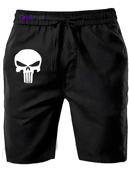 Shorts Pantalón De Buzo Hombre Algodón Punisher Grafimax 1