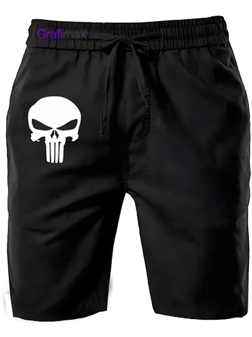 Shorts Pantalón De Buzo Hombre Algodón Punisher Grafimax 1