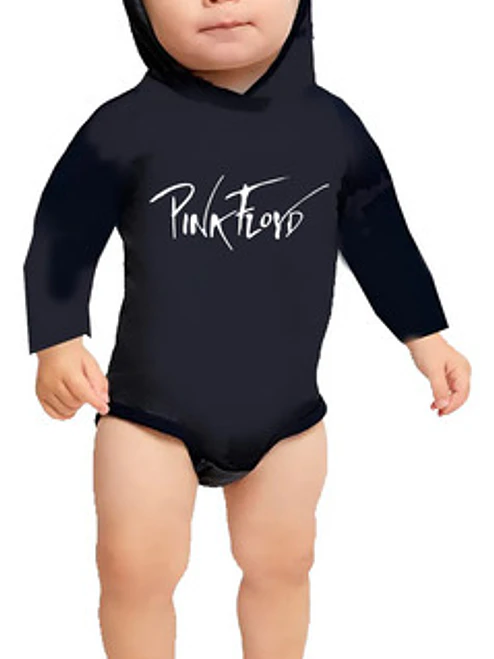 Body Pilucho Con Gorro 100% Algodón Rock Pink Floyd Grafimax 1