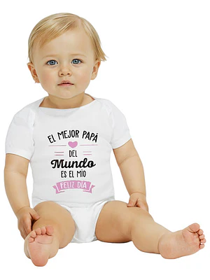 Body Bebé Manga Corta El Mejor Padre Es El Mí­O Grafimax