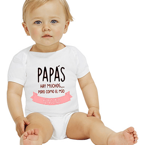 Body Bebé Manga Corta Papás Como El Mí­O Ninguno Grafimax