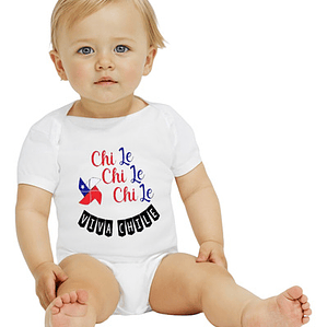 Body Bebé Manga Corta Viva Chile Canto Chi Chi Chi Grafimax