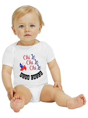 Body Bebé Manga Corta Viva Chile Canto Chi Chi Chi Grafimax