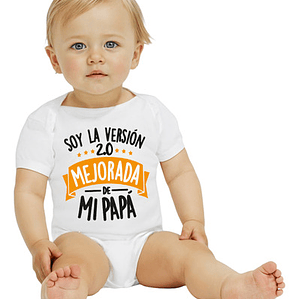 Body Bebé Manga Corta La Versión Mejorada De Papá Grafimax