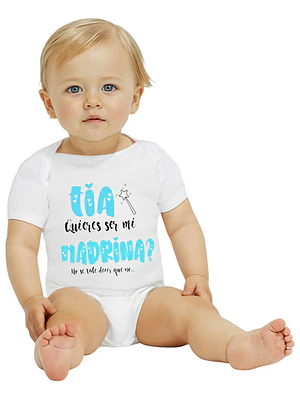 Body bebé Pilucho Tia Quieres Ser Mi Madrina Grafimax