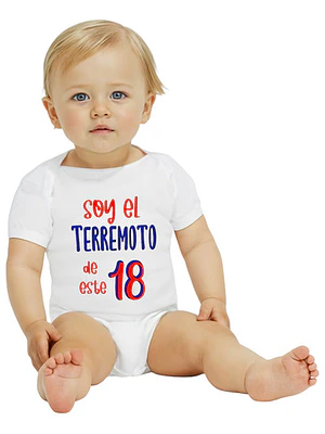 Body bebé Manga Corta Soy El Terremoto Del 18 Grafimax