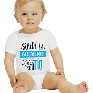 Body Bebé Manga Corta La Genialidad De Mi Tio Grafimax