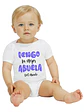 Body Bebé Pilucho Manga Corta Tengo La Mejor Abuela Grafimax - Miniatura 1