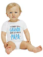 Body Bebé Pilucho Manga Corta Quiero Ser Como Papá Grafimax - Miniatura 1
