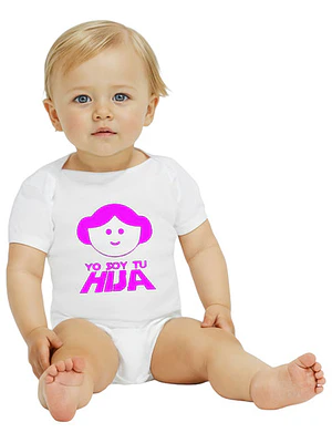 Body Bebé Pilucho Manga Corta Soy Tu Hija Star Wars Grafimax