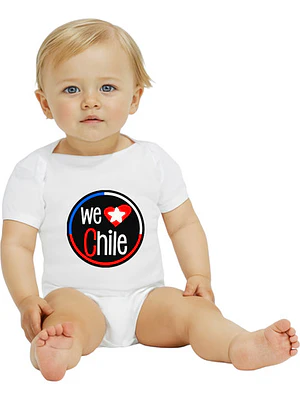 Body Bebé Pilucho Manga Corta We Love Chile Grafimax