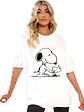 Polera Oversize Snoopy Woodstock Caricaturas Mujer Grafimax - Miniatura 1