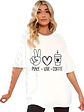 Polera Oversize Peace Love Coffe Mujer Grafimax - Miniatura 1