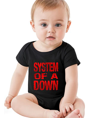 Body Bebé Pilucho Manga Corta System Of A Down Música Grafimax