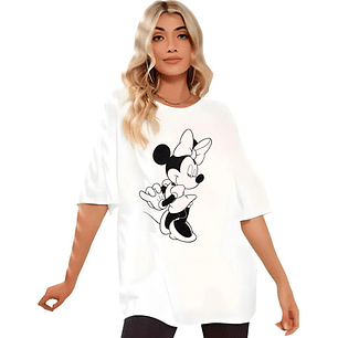 Polera Oversize Minnie Mouse Mujer Grafimax