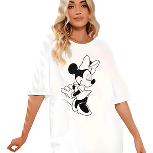 Polera Oversize Minnie Mouse Mujer Grafimax