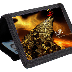 Billetera Tarjetero Míºsica Korn Rock Metal Velcro Unisex