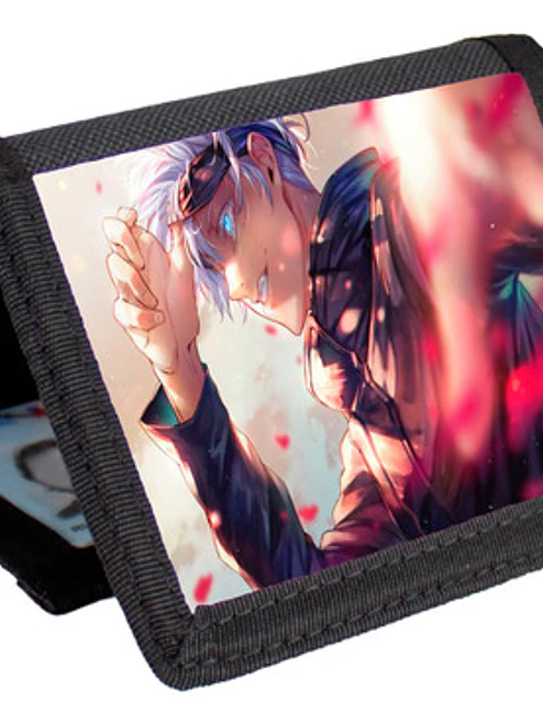 Billetera Tarjetero Anime Gojo Jujutsu Kaisen Velcro Unisex 1