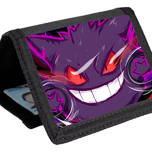 Billetera Tarjetero Anime Gengar Pokemon Velcro Unisex