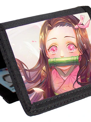 Billetera Tarjetero Anime Nezuko Demon Slayer Velcro Unisex