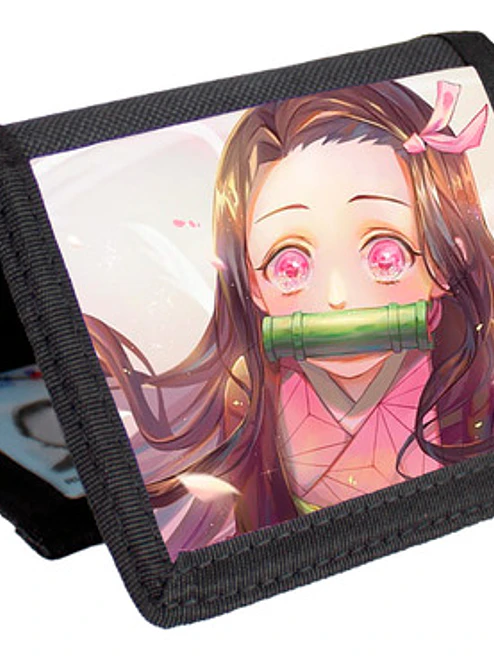 Billetera Tarjetero Anime Nezuko Demon Slayer Velcro Unisex 1