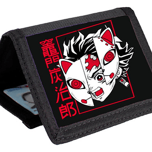 Billetera Tarjetero Demon Slayer Tanjiro Velcro Unisex