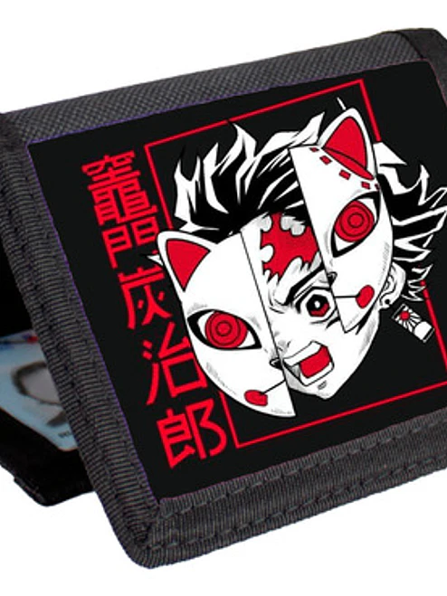 Billetera Tarjetero Demon Slayer Tanjiro Velcro Unisex 1