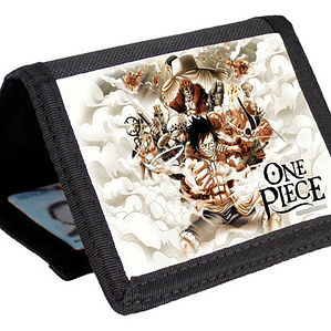 Billetera Tarjetero Anime One Piece Diseños Velcro Unisex
