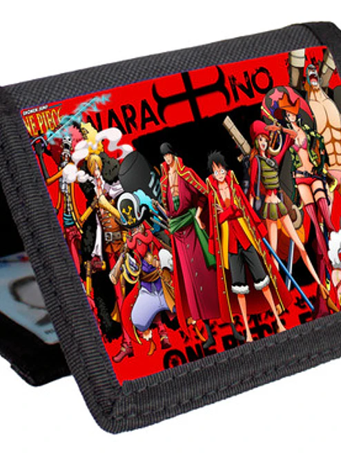 Billetera Tarjetero Anime One Piece Diseños Velcro Unisex 5