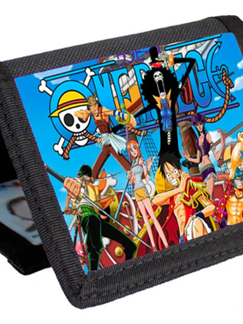 Billetera Tarjetero Anime One Piece Diseños Velcro Unisex 9