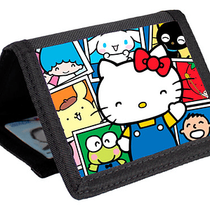 Billetera Tarjetero Hello Kitty Personajes Velcro Unisex