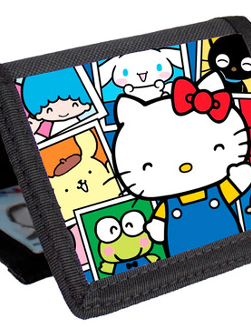 Billetera Tarjetero Hello Kitty Personajes Velcro Unisex 1