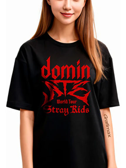Polera Stray Kids Dominate World Tour Chile K-Pop Música - Grafimax 2