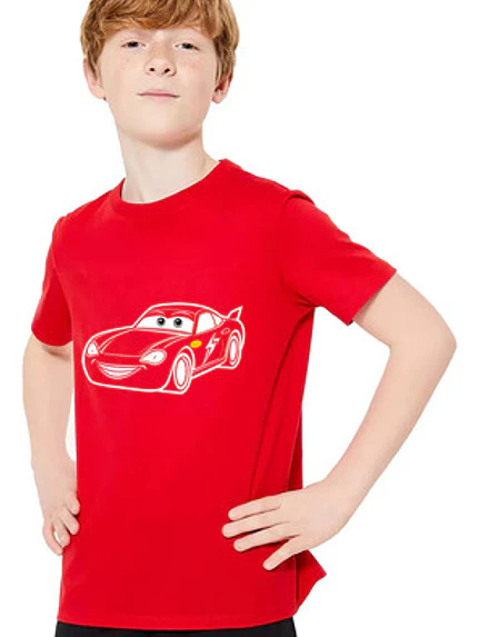 Polera Algodón Rayo Mcqueen Cars Diseños Niño Grafimax 6