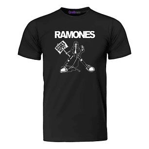 Polera Algodón Ramones Diseños Banda Rock Música Grafimax