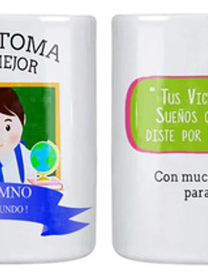 TazÃ³n AquÃ­ Toma El Mejor Alumno Personalizado Grafimax Color Blanco