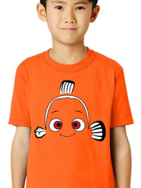 Polera Algodón Buscando A Nemo Naranja Niño Grafimax 1