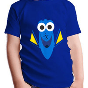 Polera Algodón Buscando A Dory Azul Niño Grafimax
